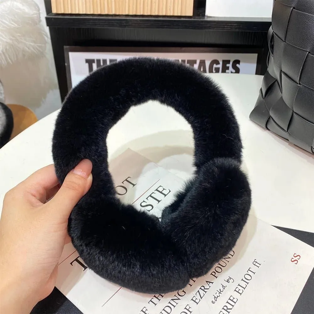 100% Natural Fur Earmuffs - Good Elasticity - Women's Fashion - JbenikY