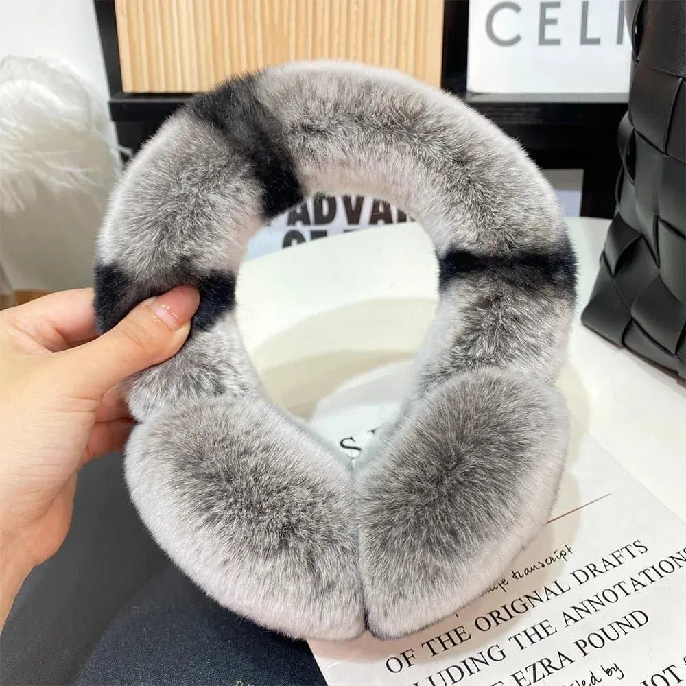 100% Natural Fur Earmuffs - Good Elasticity - Women's Fashion - JbenikY