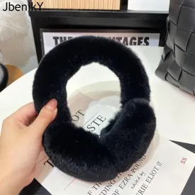 100% Natural Fur Earmuffs - Good Elasticity - Women's Fashion - JbenikY