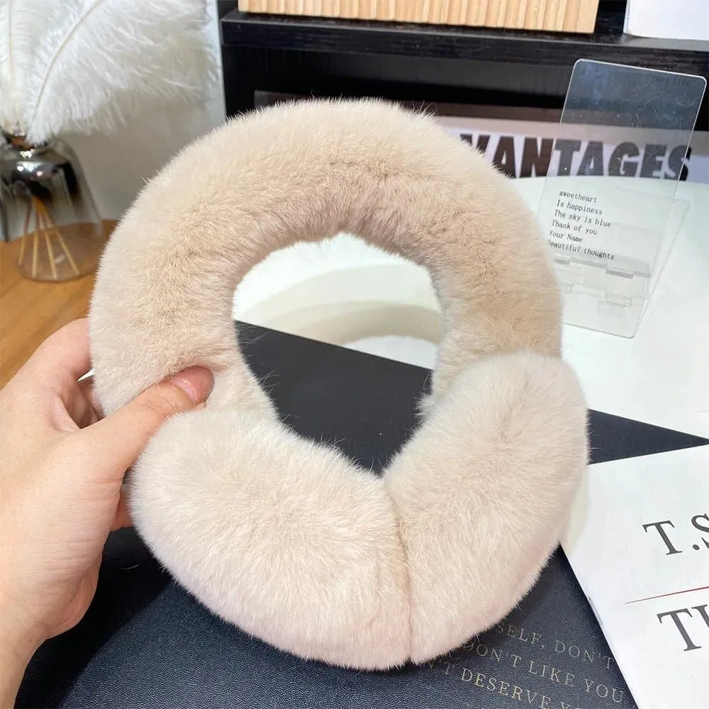 100% Natural Fur Earmuffs - Good Elasticity - Women's Fashion - JbenikY