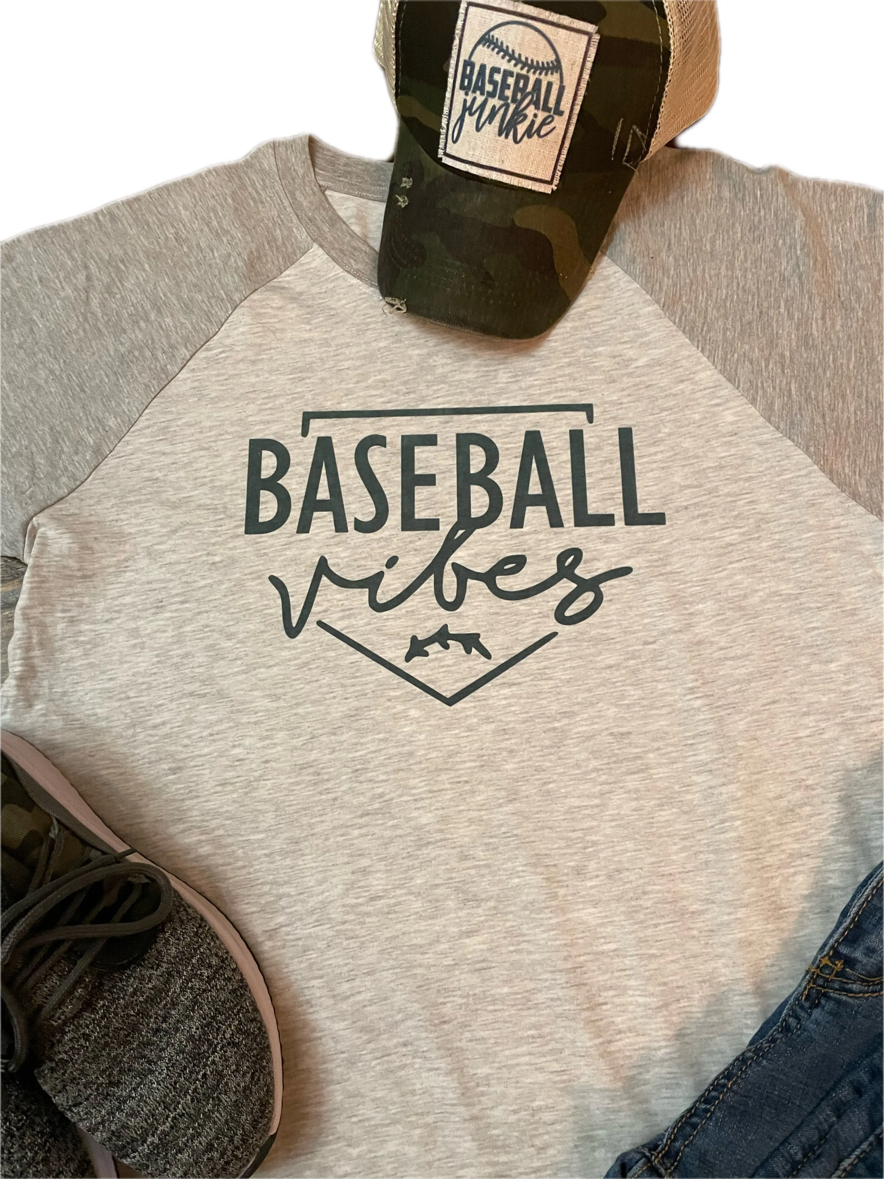 Baseball Vibes Raglan Top