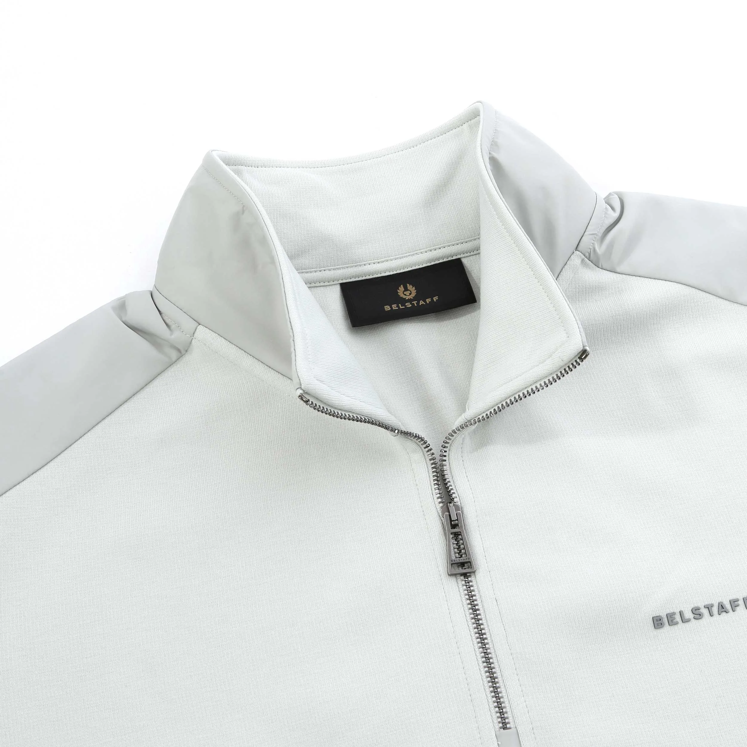 Belstaff Alloy Quarter Zip Sweat Top in Mercury