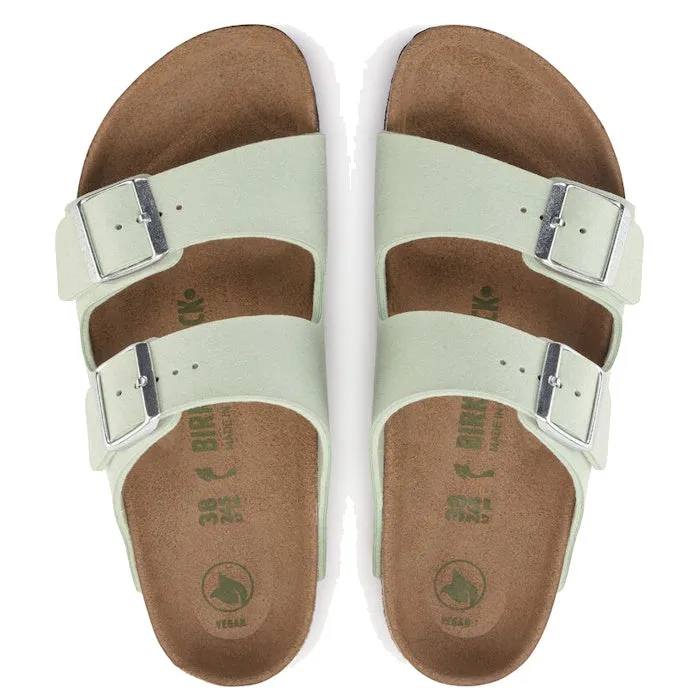 Birkenstock Arizona Birki Vegan Synthetic Matcha Green Regular Width