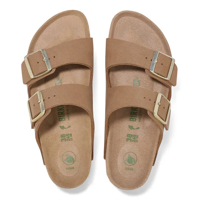 Birkenstock Arizona Birki Vegan Synthetic Pecan Tan Regular Width