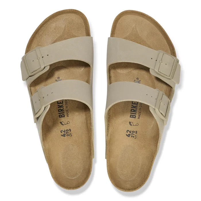 Birkenstock Arizona Birko Flor Faded Khaki Regular Width