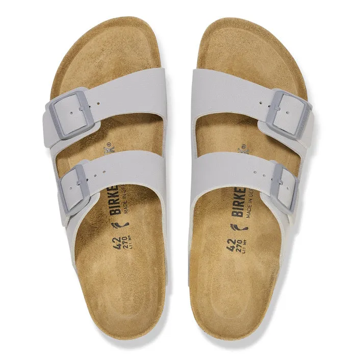 Birkenstock Arizona Birko Flor Stone Coin Grey Regular Width