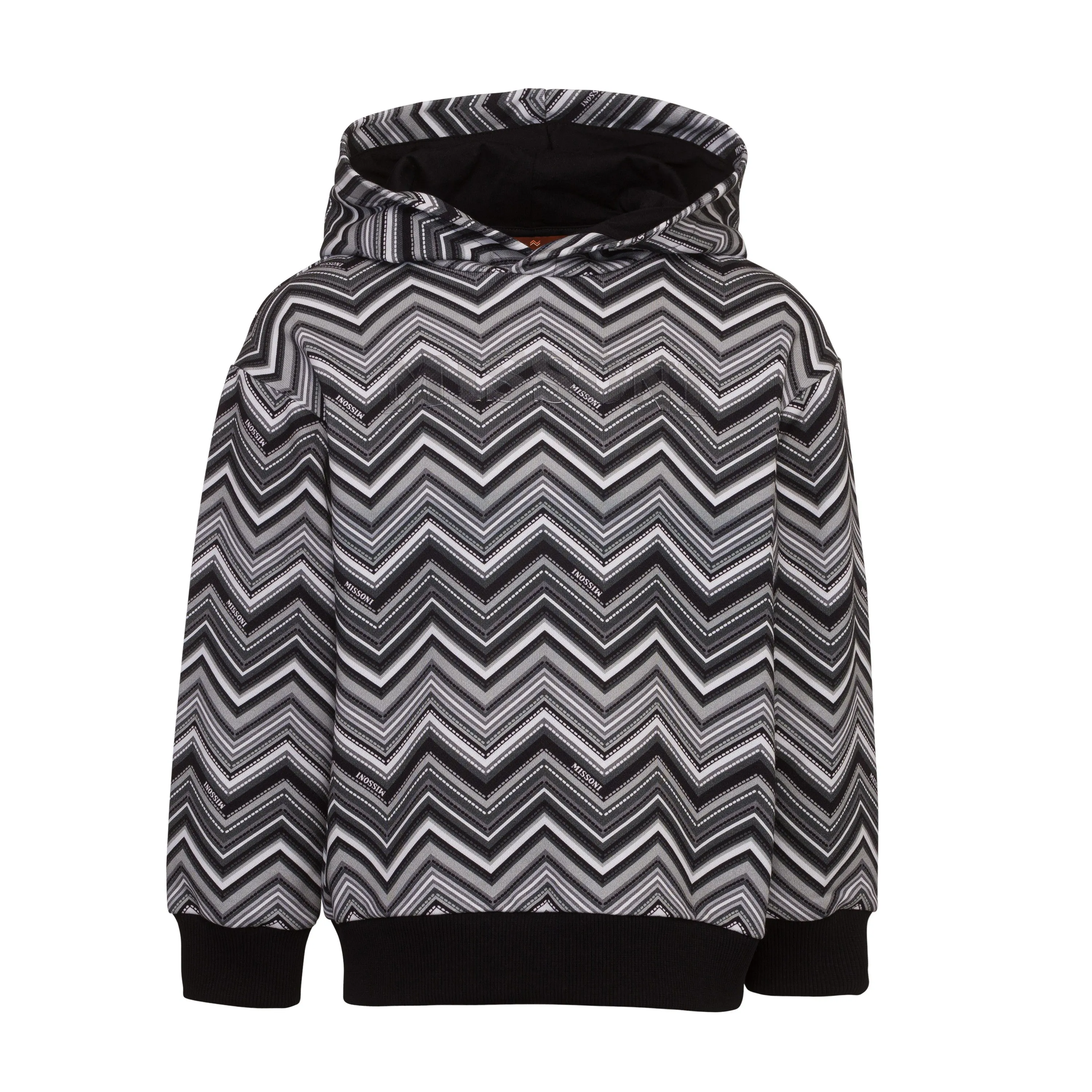 Black White Chevron Hoodie