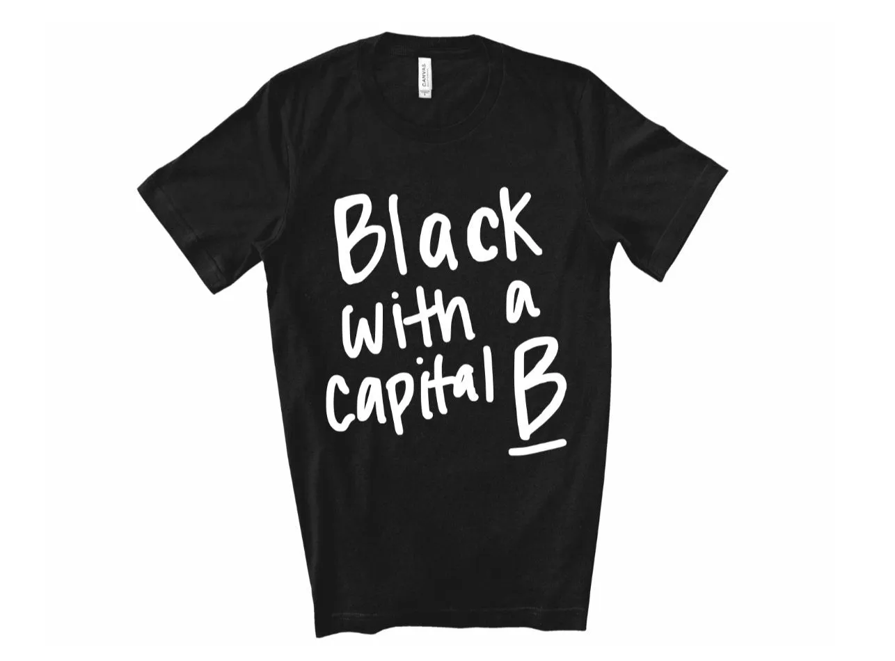 Black with a Capital B Tee