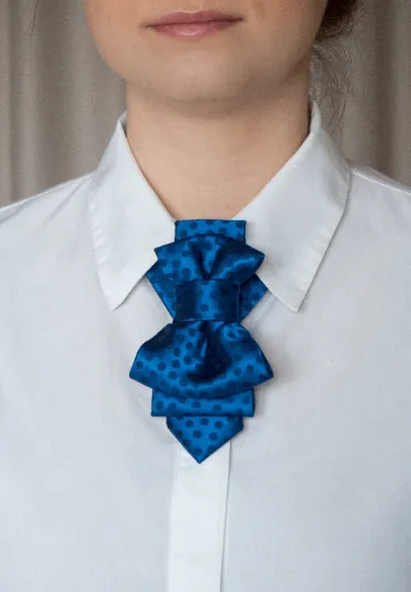 BOW TIE "BLUE CHAMPAGNE" FOR WOMEN