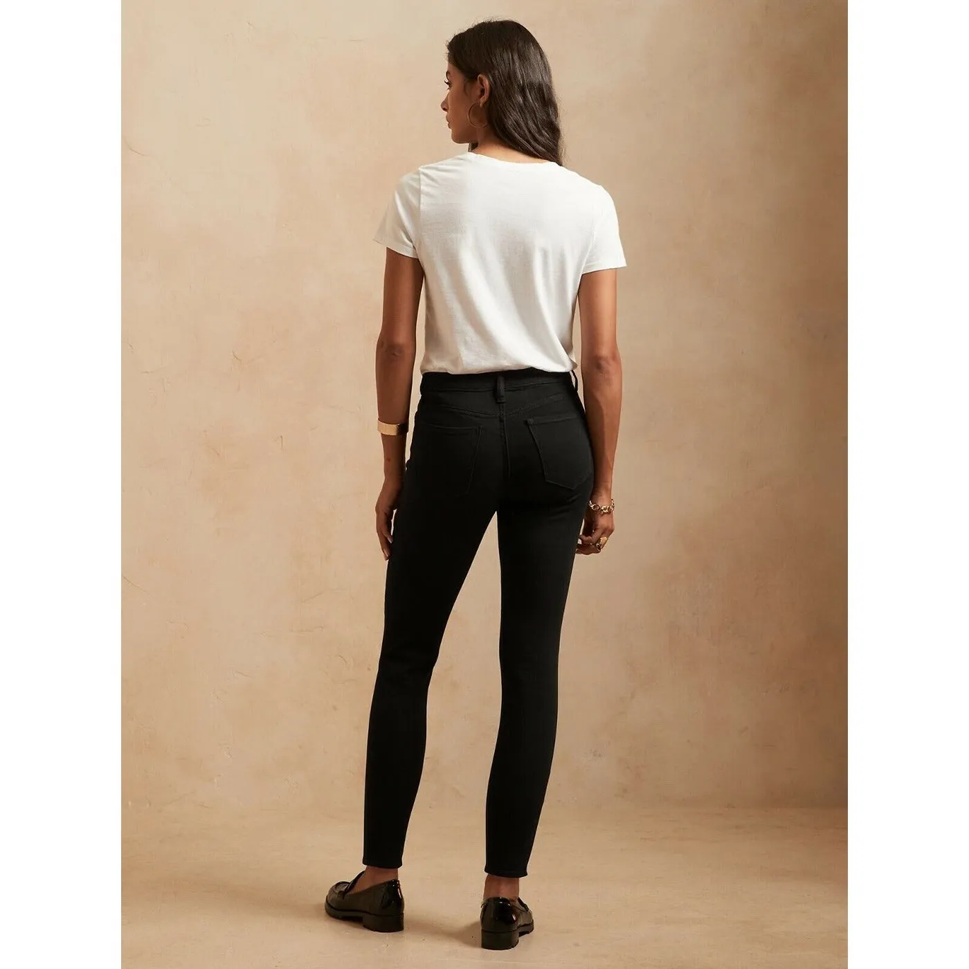 BR Black Mid Rise Skinny Jeans