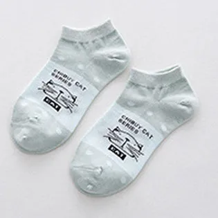 CAT good quality Solid Thin Short Women's Socks Female Cotton Low Cut Ankle Socks Ladies Colorful Cute Socks Boat1pair=2pcs WS73