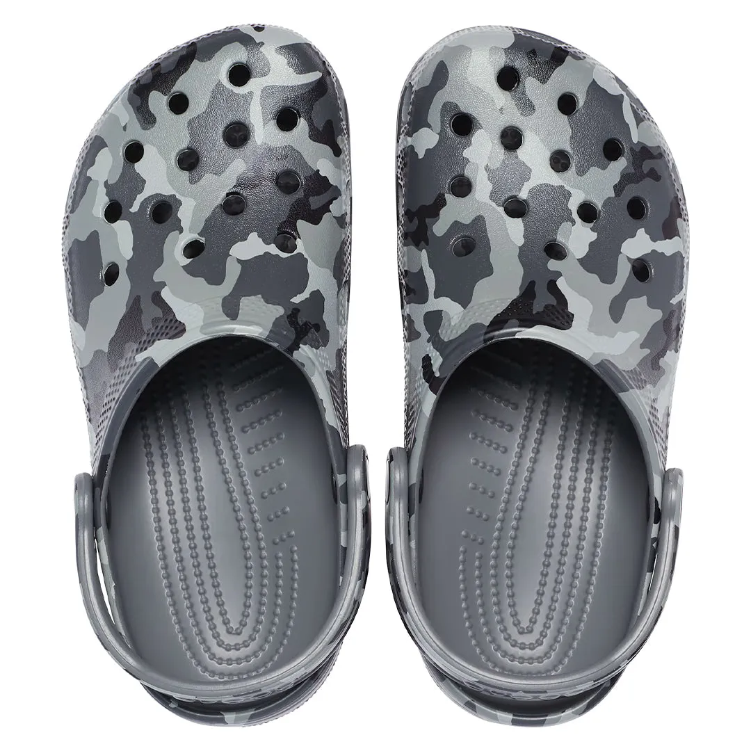 Classic Printed Camo Clogs - Slate Grey Camo by Crocs