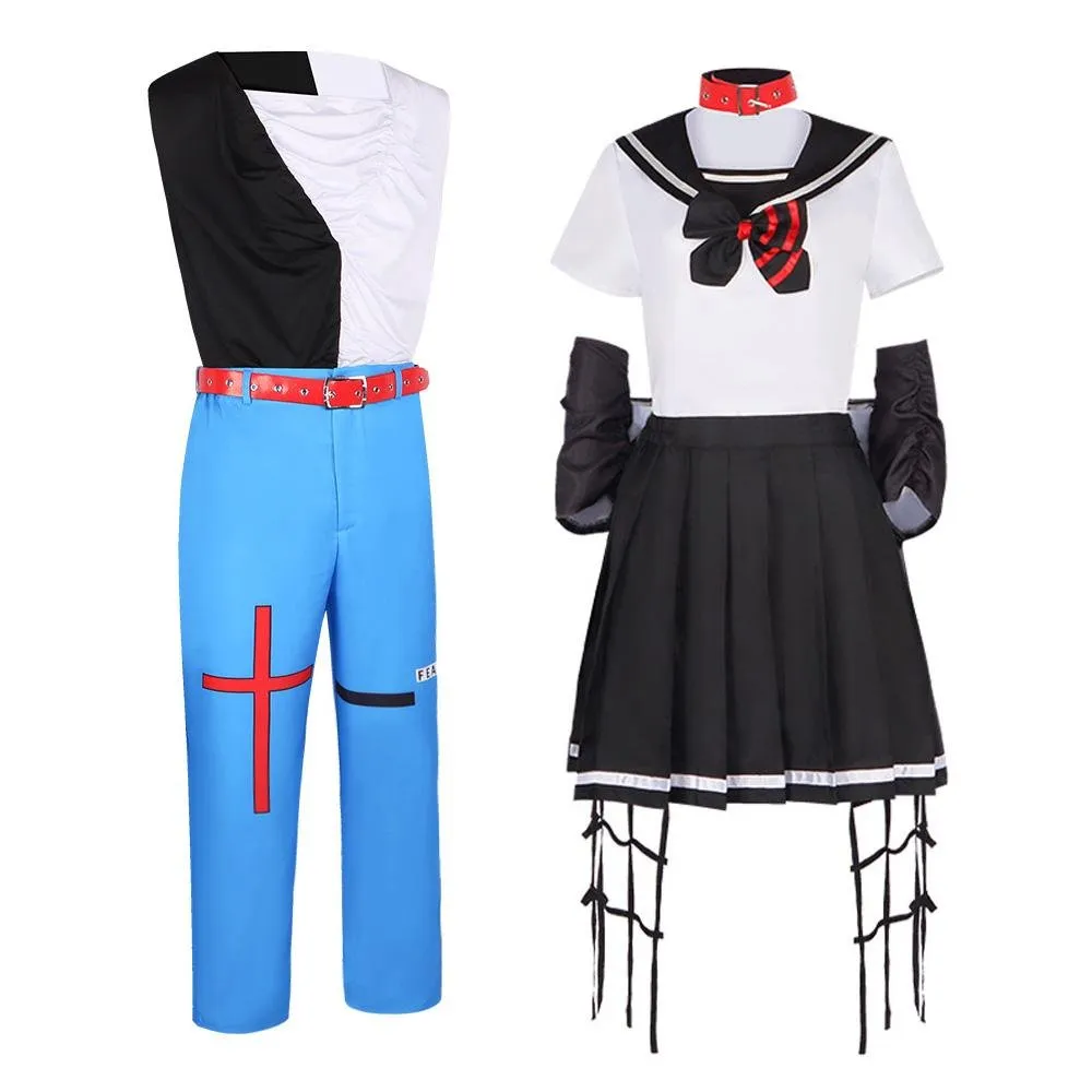 Dead Mount Death Play Shinoyama Poruka Sakimiya Misaki Anime Cosplay Costume Outfits Halloween Carnival Suit