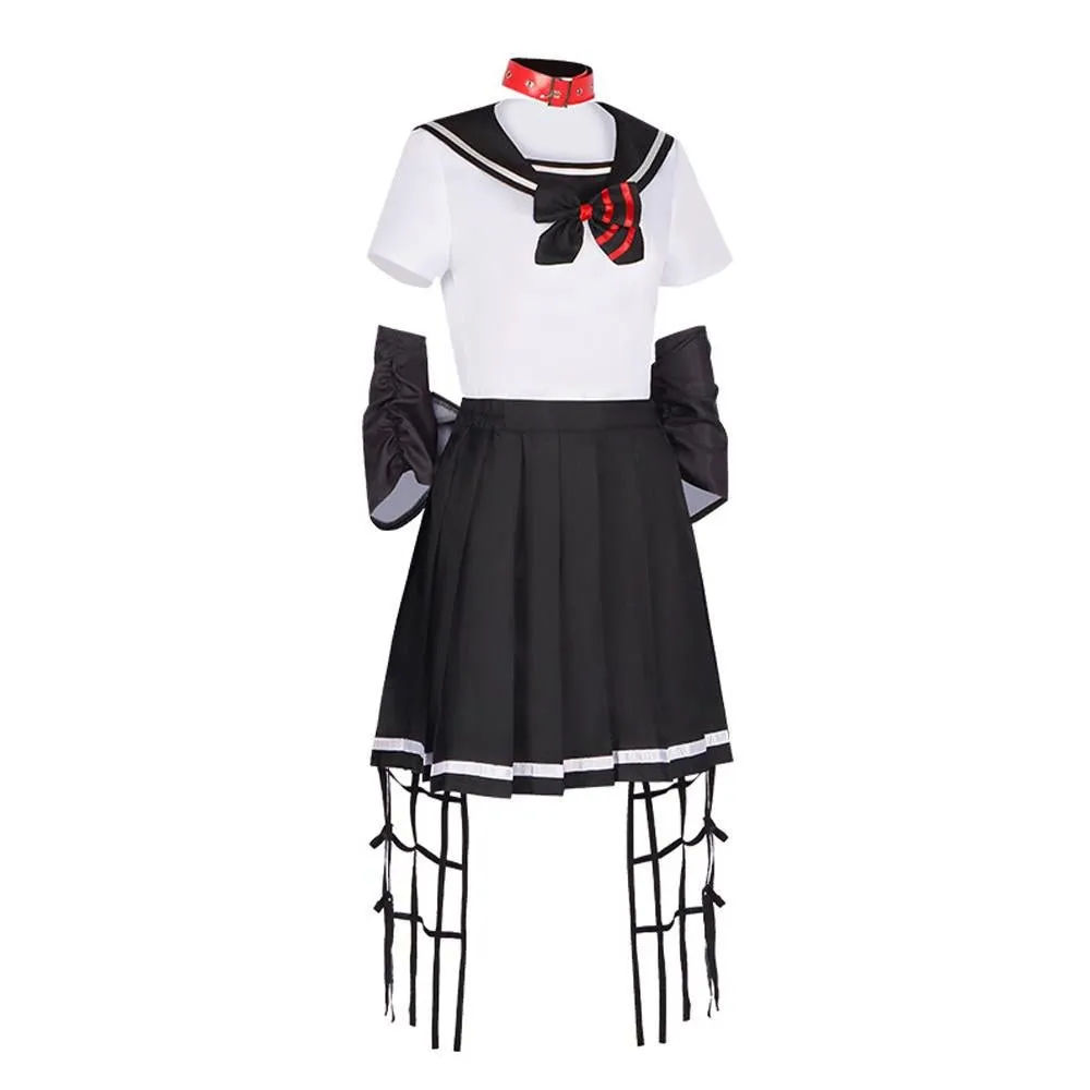 Dead Mount Death Play Shinoyama Poruka Sakimiya Misaki Anime Cosplay Costume Outfits Halloween Carnival Suit