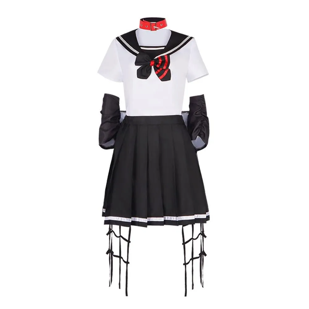 Dead Mount Death Play Shinoyama Poruka Sakimiya Misaki Anime Cosplay Costume Outfits Halloween Carnival Suit