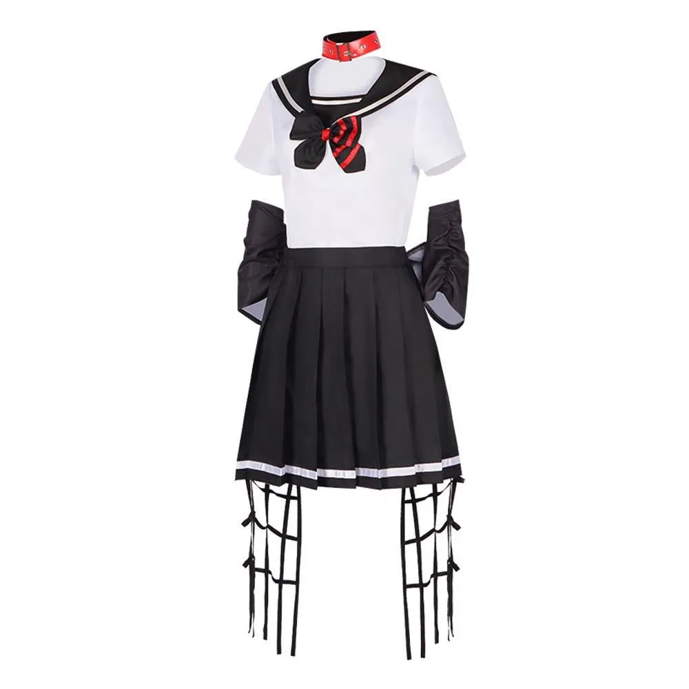 Dead Mount Death Play Shinoyama Poruka Sakimiya Misaki Anime Cosplay Costume Outfits Halloween Carnival Suit