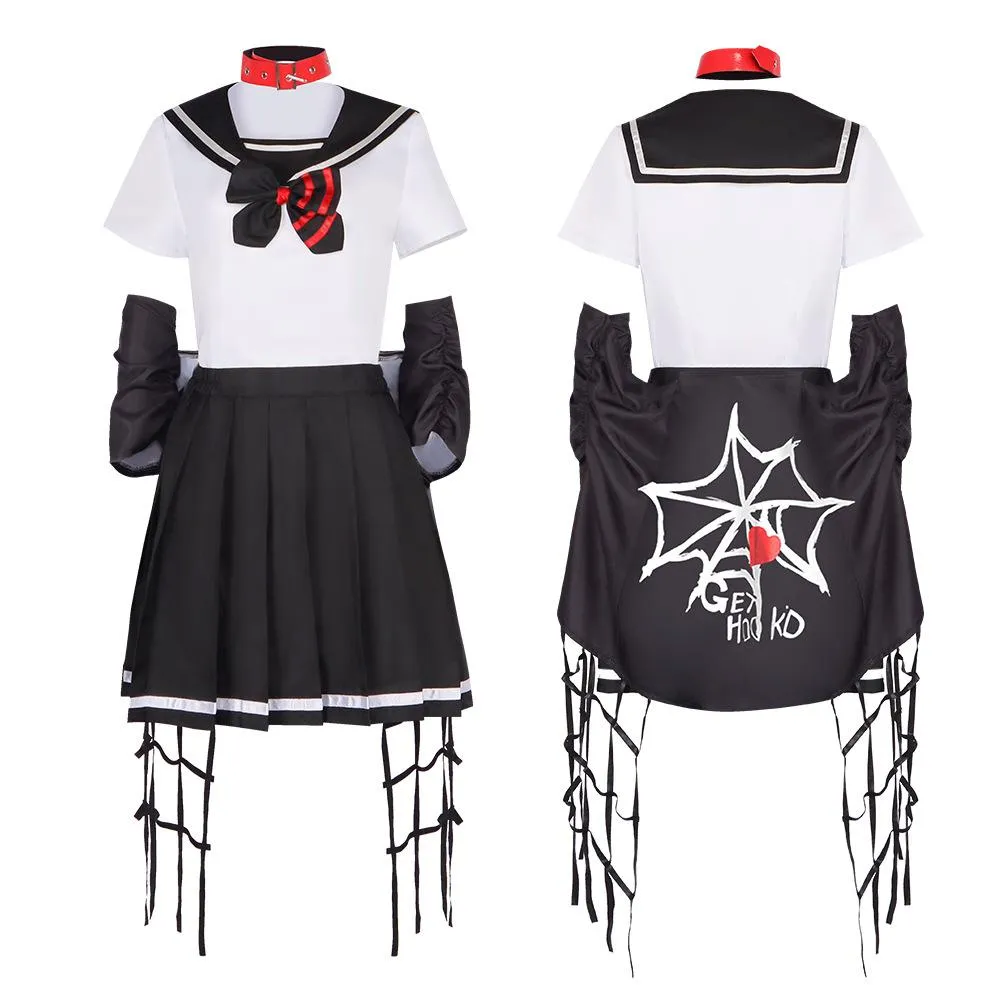 Dead Mount Death Play Shinoyama Poruka Sakimiya Misaki Anime Cosplay Costume Outfits Halloween Carnival Suit