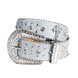 Dream Apparel Premium Straps Men Women Western Fashion Bling Bling Rhinestones Crystal Diamond Belt