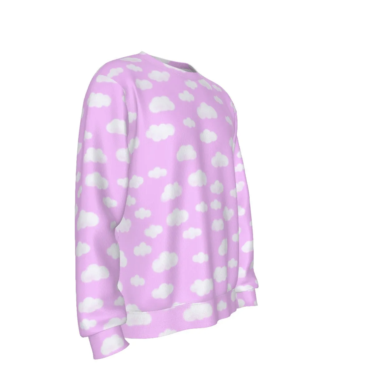 Dreamy Clouds Men's Sweatshirt (Taffy Pink)