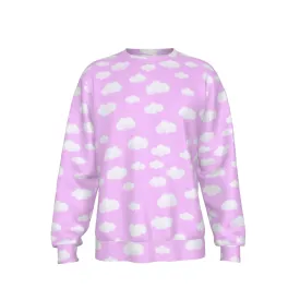 Dreamy Clouds Men's Sweatshirt (Taffy Pink)