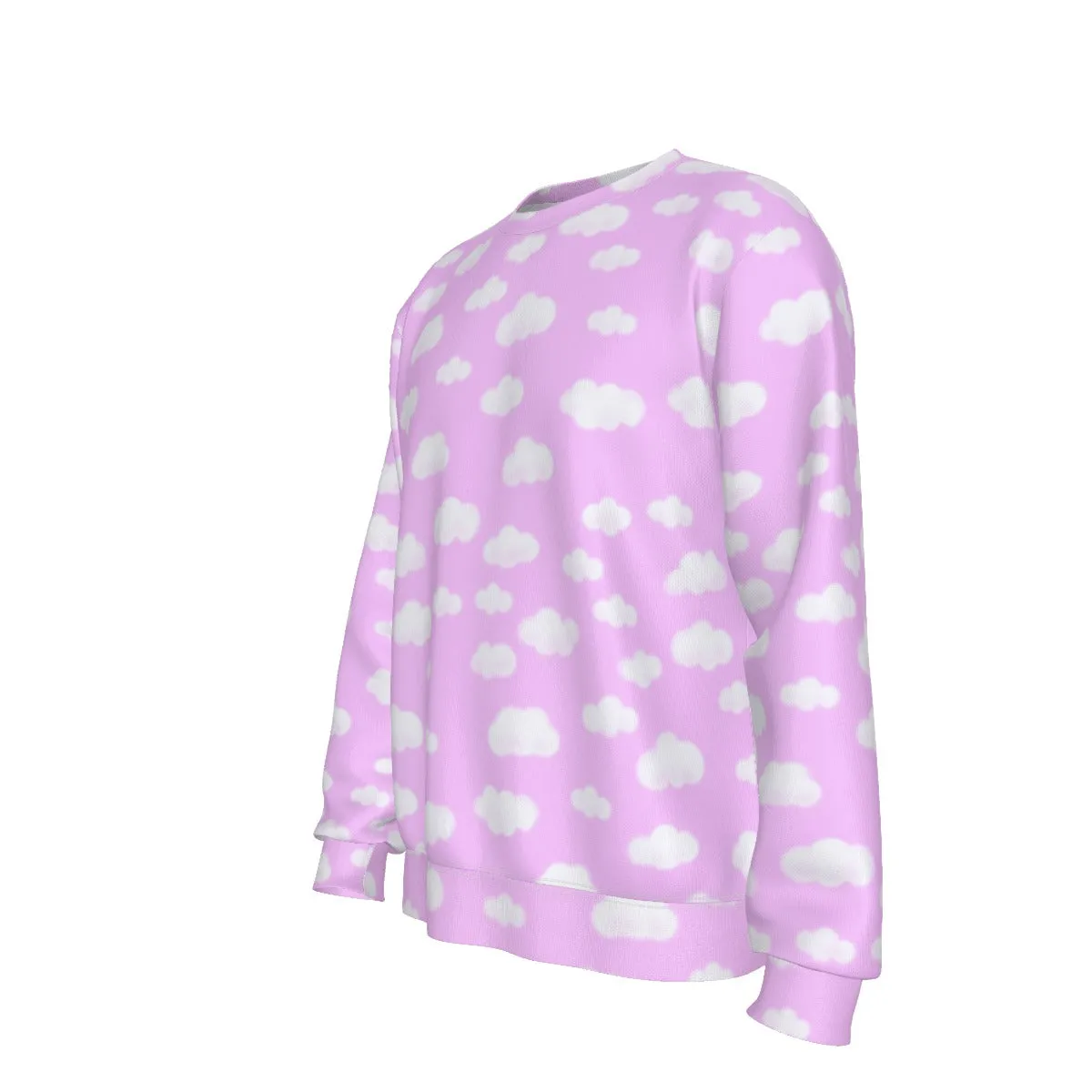 Dreamy Clouds Men's Sweatshirt (Taffy Pink)