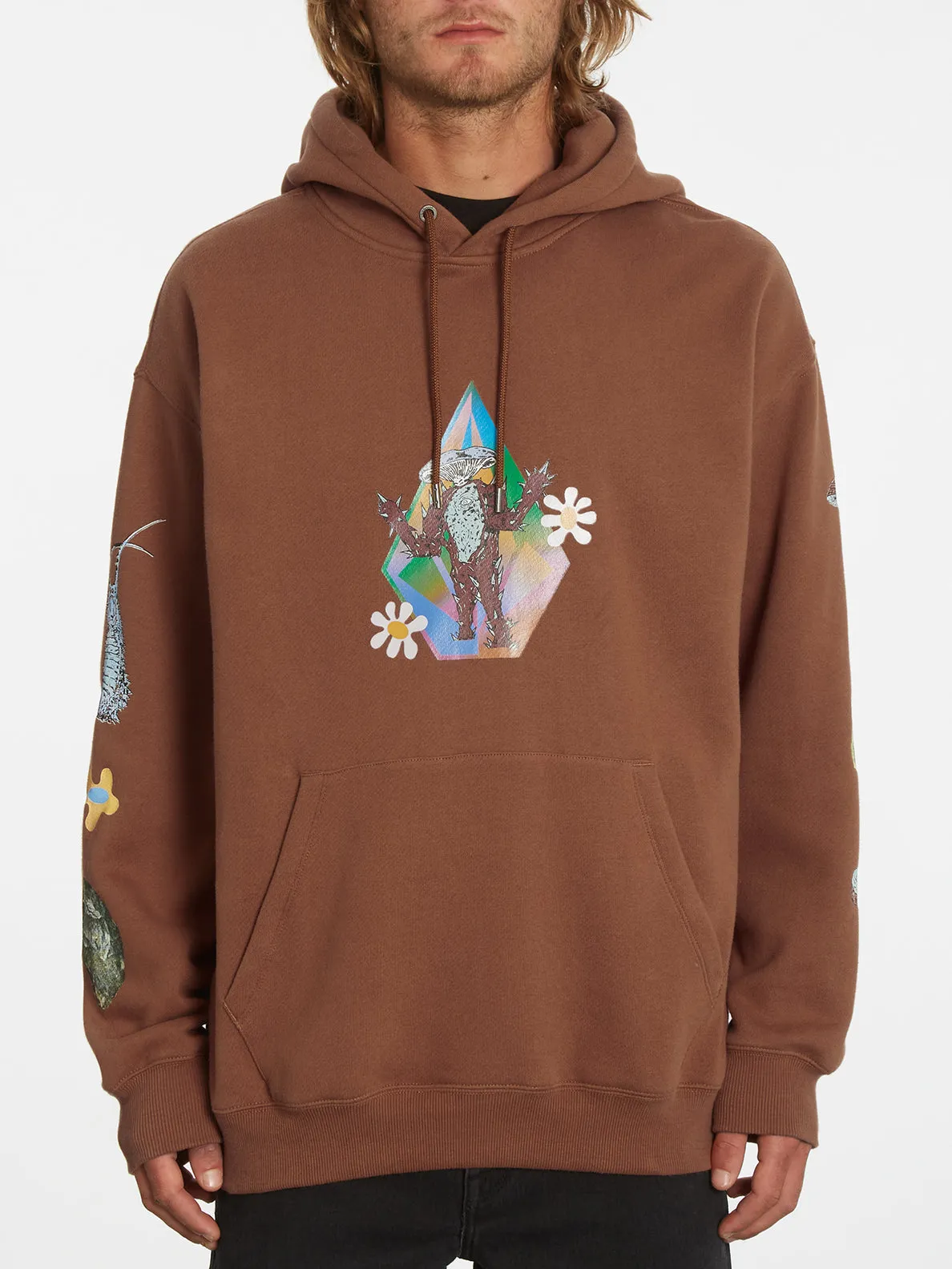 FEATURED ARTIST CHRISSIE ABBOT X FRENCH PULLOVER HOODIE - MOCHA