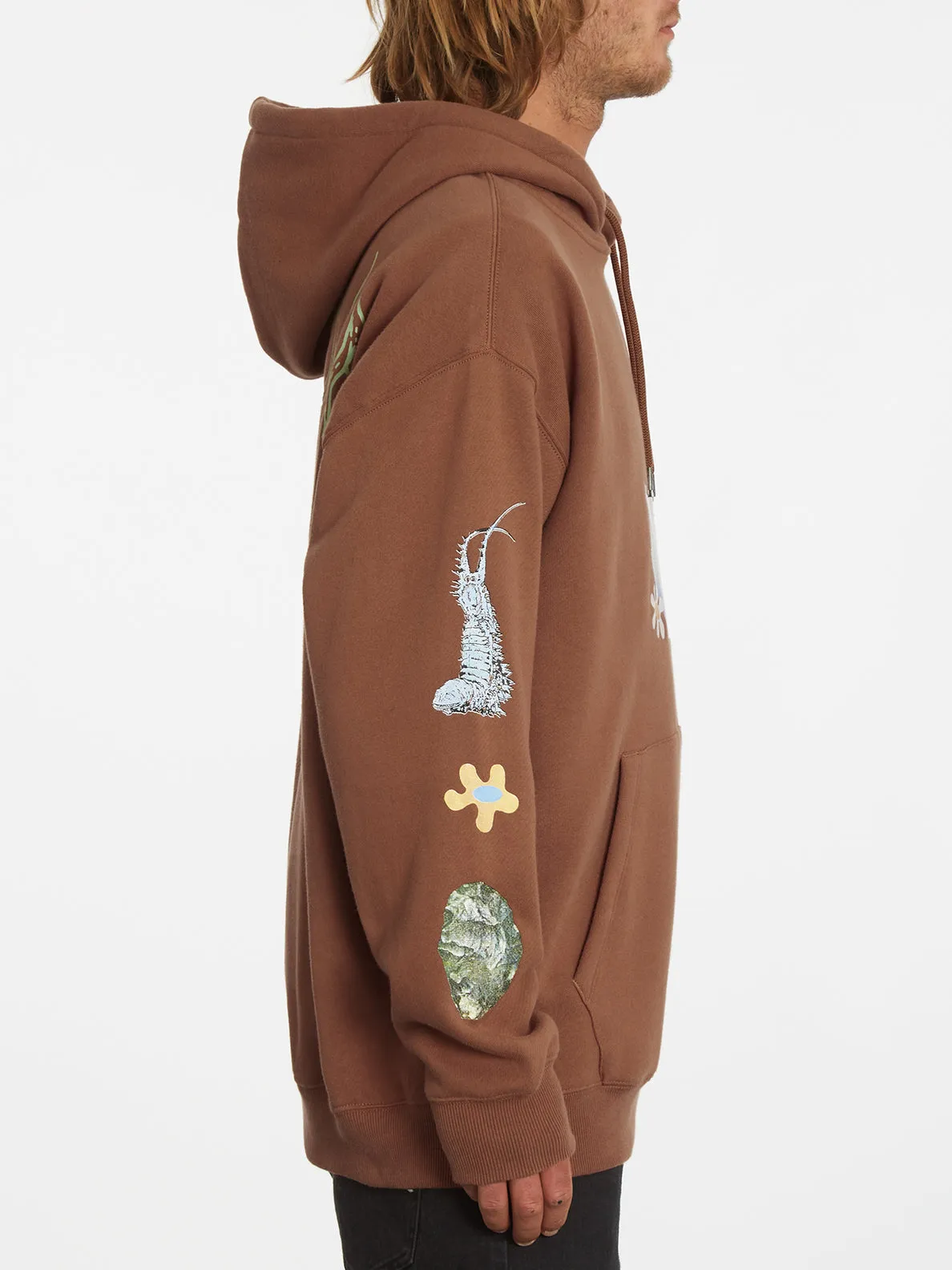 FEATURED ARTIST CHRISSIE ABBOT X FRENCH PULLOVER HOODIE - MOCHA