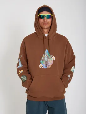 FEATURED ARTIST CHRISSIE ABBOT X FRENCH PULLOVER HOODIE - MOCHA