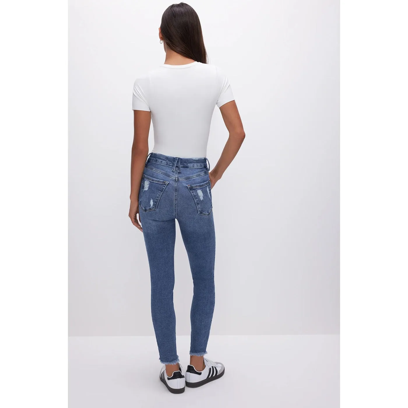 GA Blue Skinny Ripped Jeans