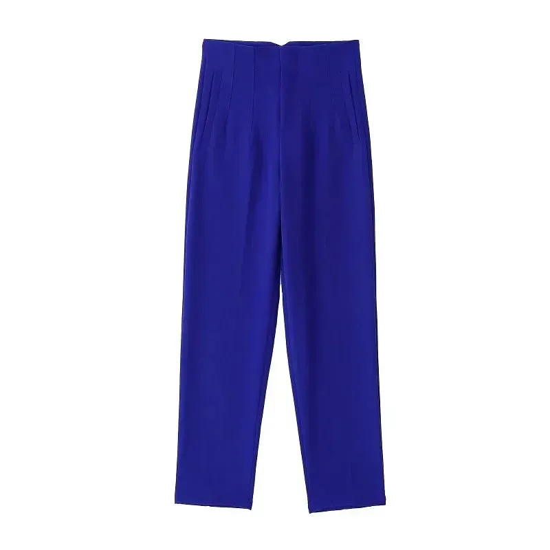 High Waist Formal Office Pants for Women - Slim Fit Pencil Trousers