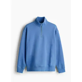 Light Blue Half Zip Sweatshirt