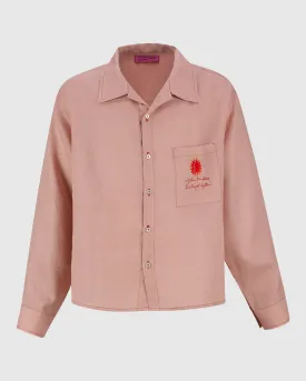 LINEN SHIRT IN PINK