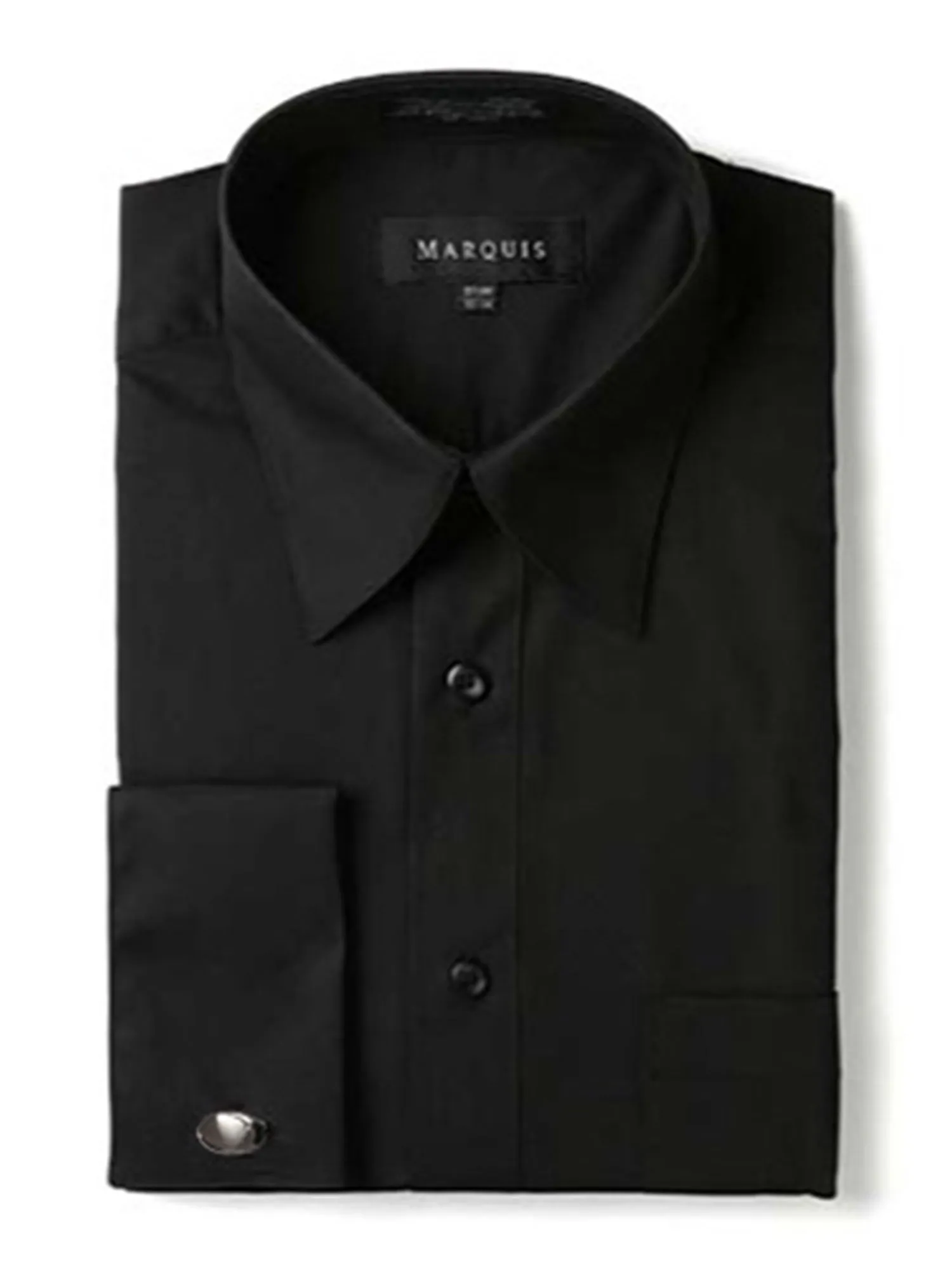 Marquis Men's Regular Fit French Cuff Dress Shirt - Cufflinks Included