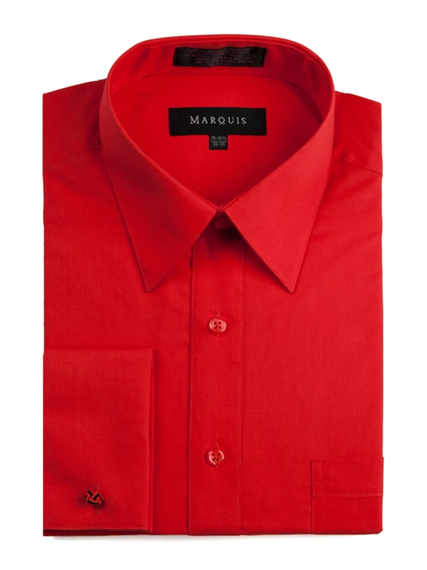 Marquis Men's Regular Fit French Cuff Dress Shirt - Cufflinks Included