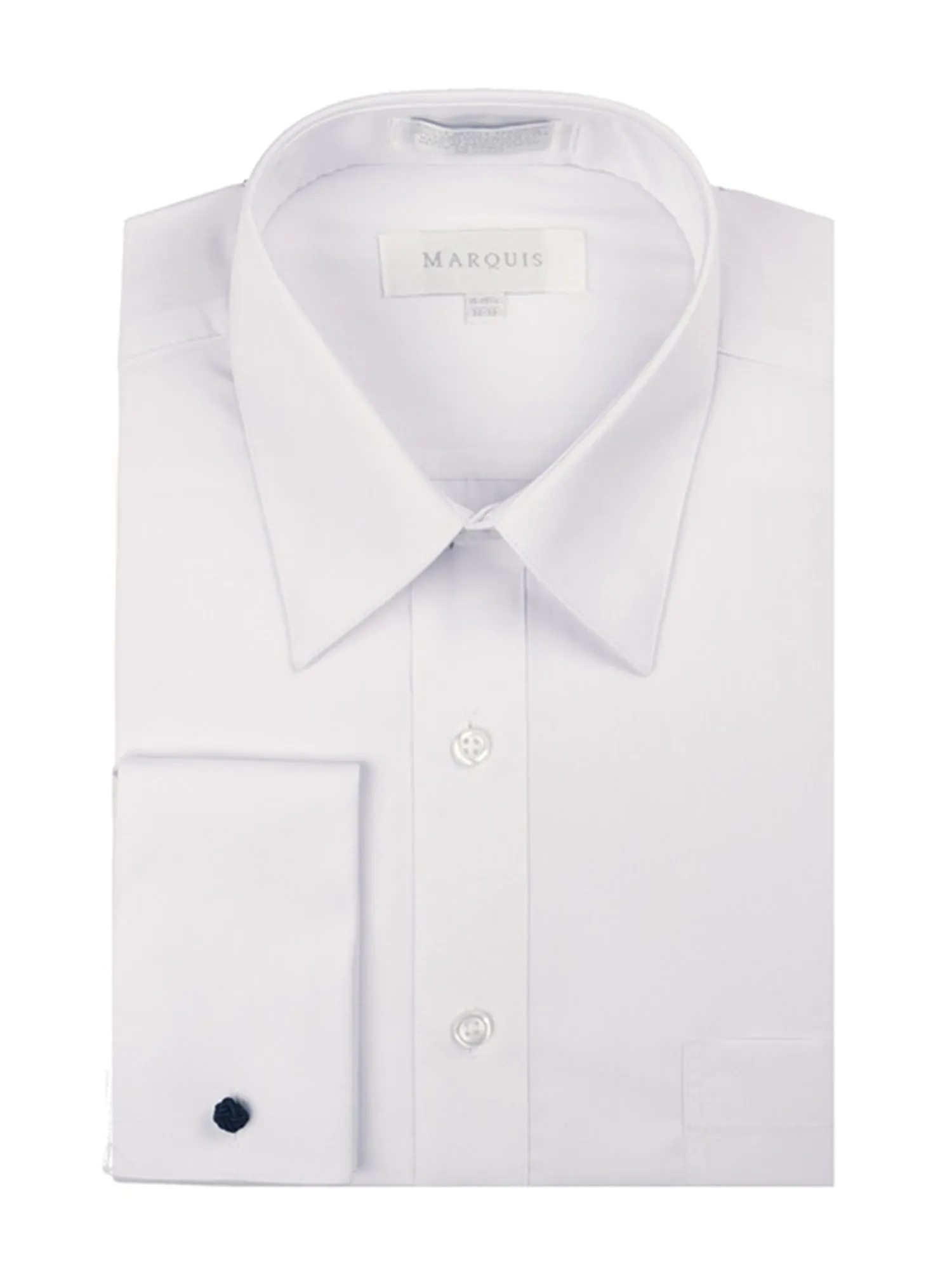 Marquis Men's Regular Fit French Cuff Dress Shirt - Cufflinks Included