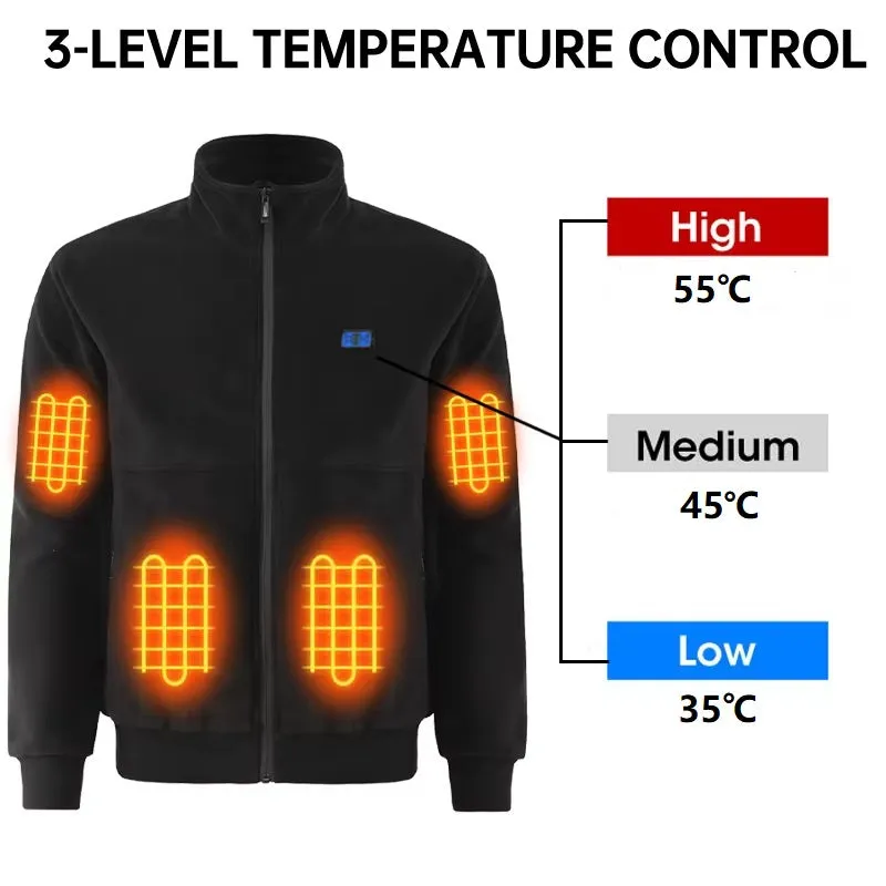 Men and Women's Polar Fleece Heated Jacket