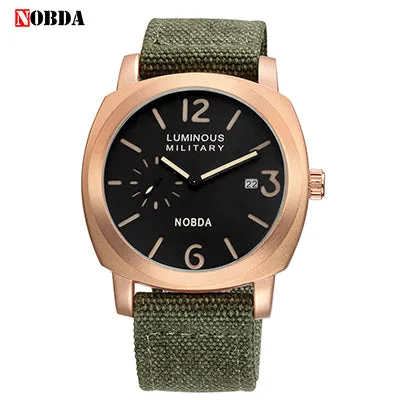 Men Watches Top Brand Luxury Leather Strap Sports Brown Army Military Quartz Watch Men Wrist Watch Clock Men's relogio masculino