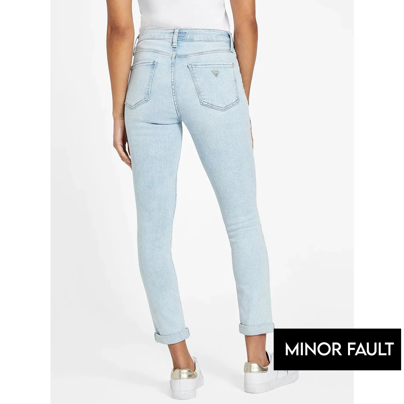 (Minor Fault) Light Blue Skinny Ripped Jeans