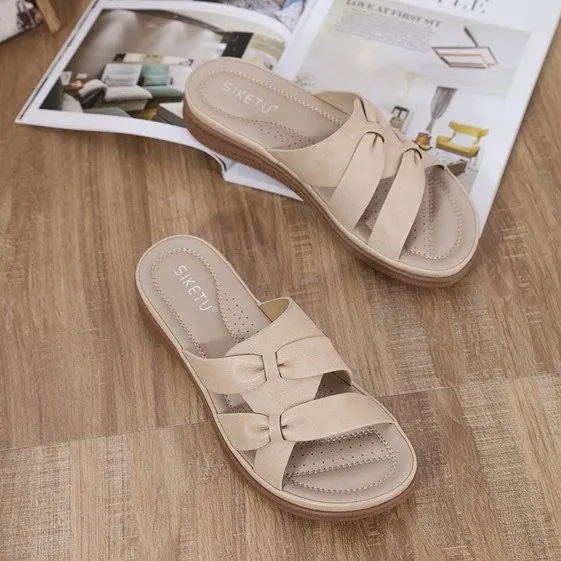 OCW Best Walking Orthopedic Sandals Bowknot Versatile Leisure Women Summer Footwear