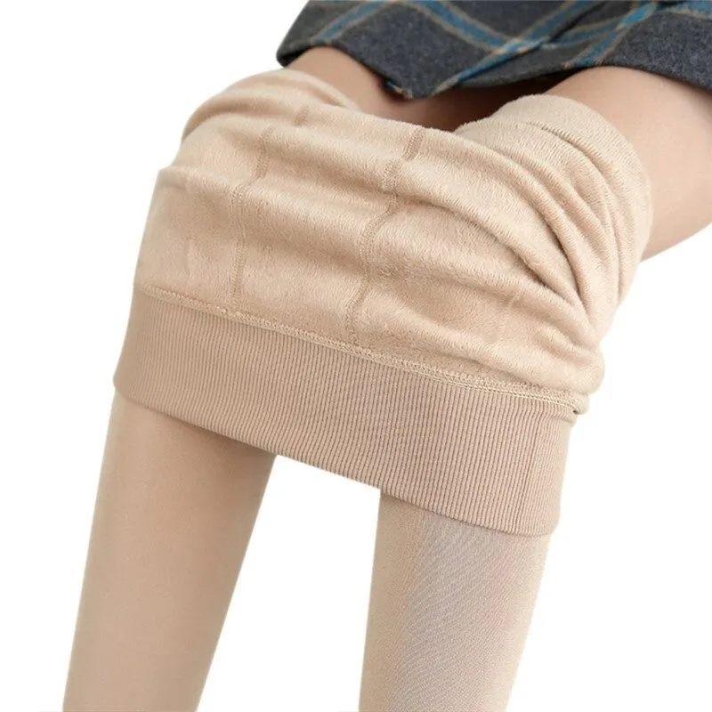 OCW Women Velvet Legging Thermal High Elasticity Winter High Waist Pants