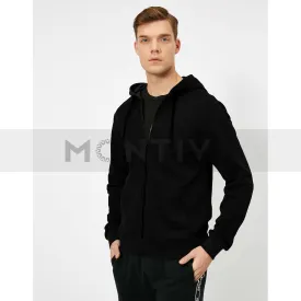 PB Black Pique Zipper