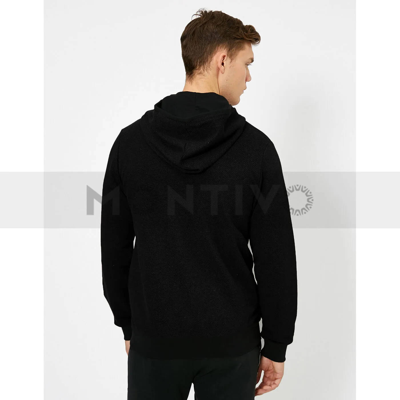 PB Black Pique Zipper