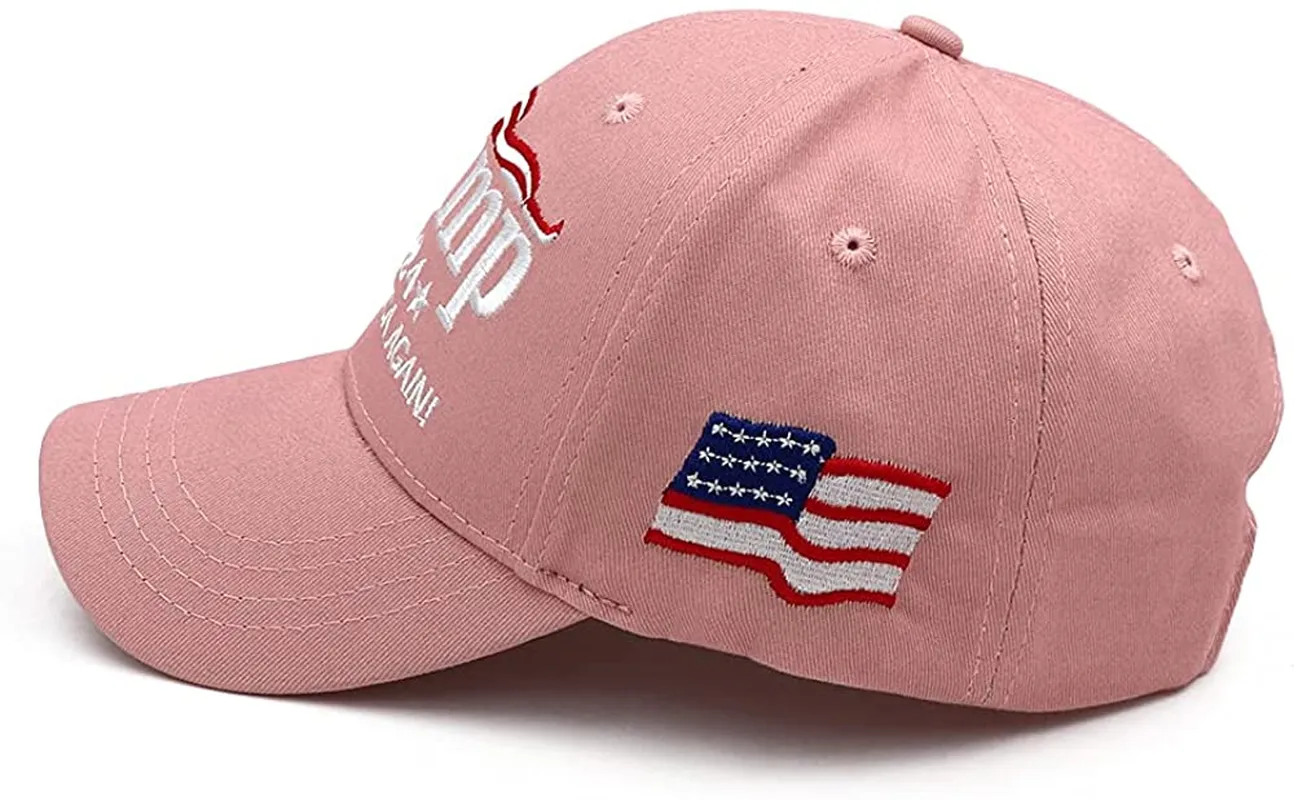 Pink Trump 2024 Hat Take America Back Embroidered Baseball Cap for Women