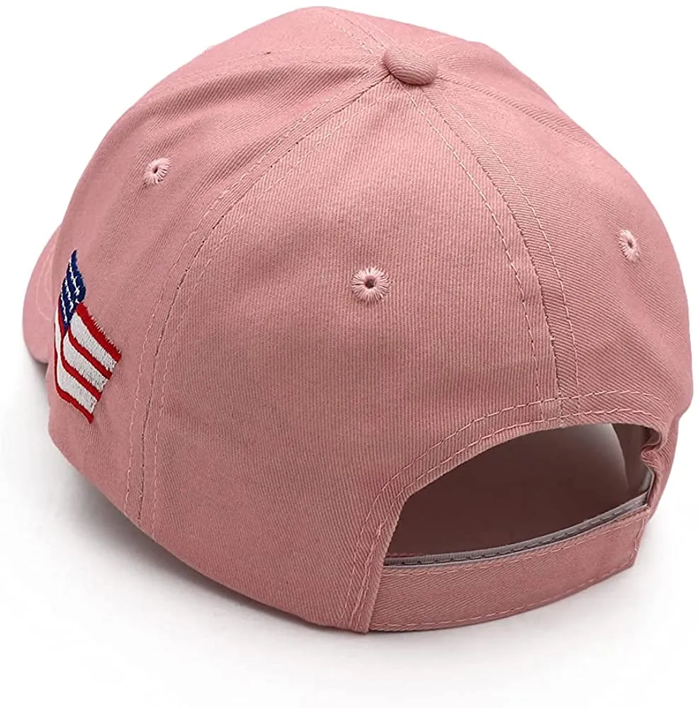 Pink Trump 2024 Hat Take America Back Embroidered Baseball Cap for Women