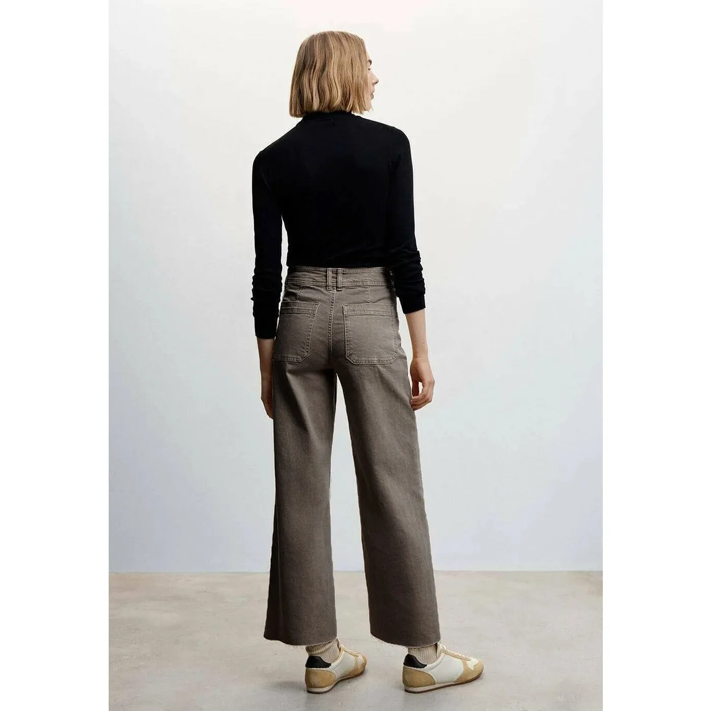 PM Wide Leg Brown Jeans