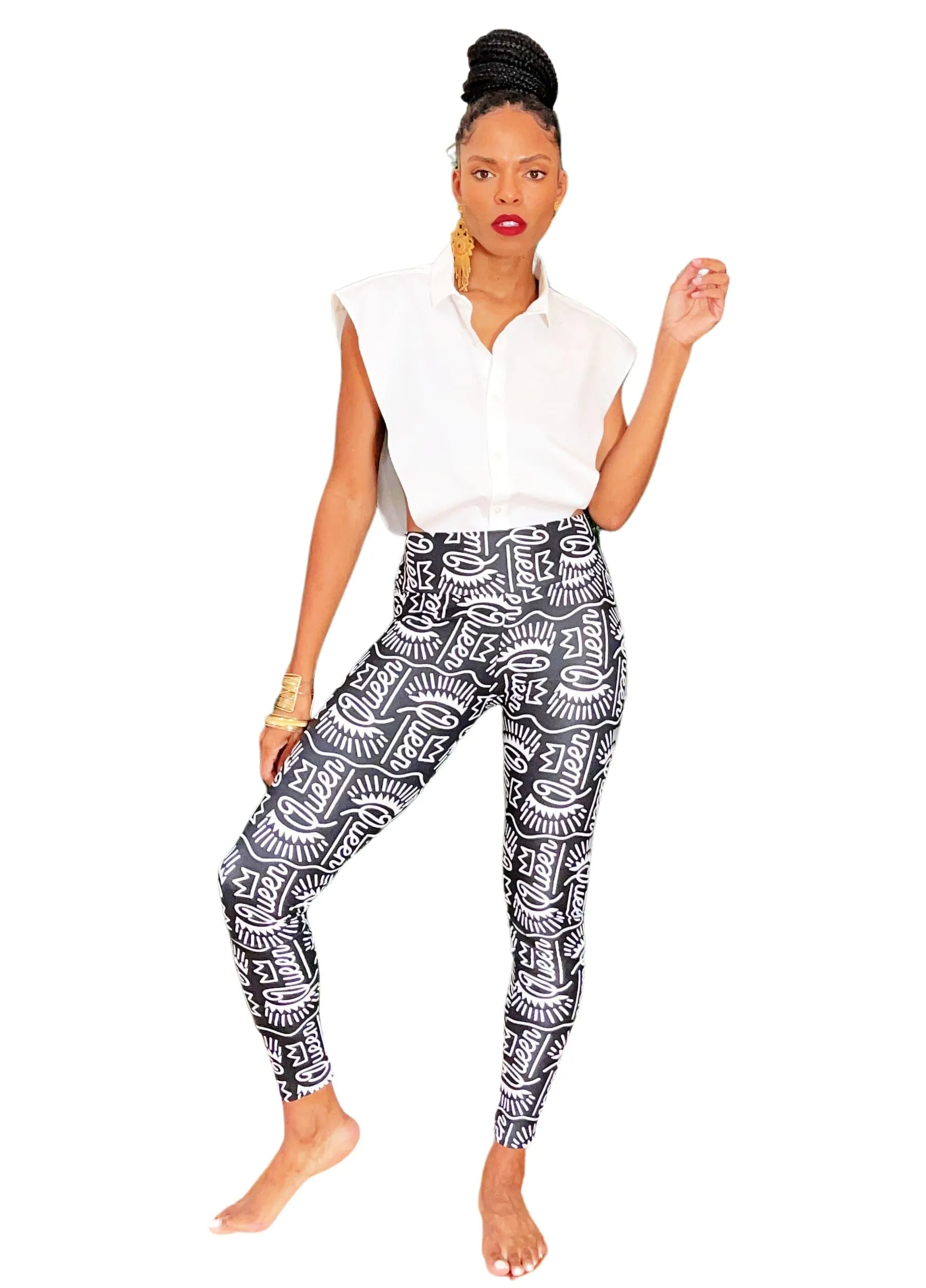 Queen with a Crown Fly Girl Leggings