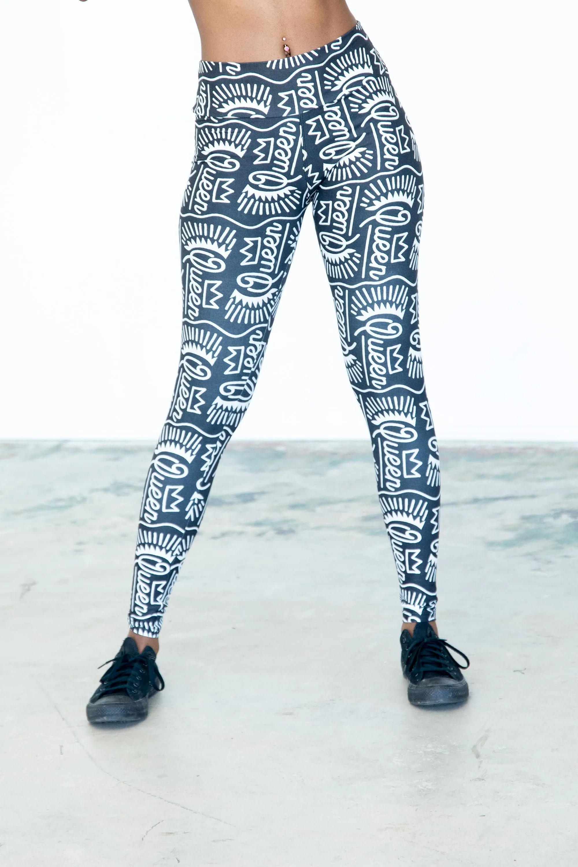 Queen with a Crown Fly Girl Leggings