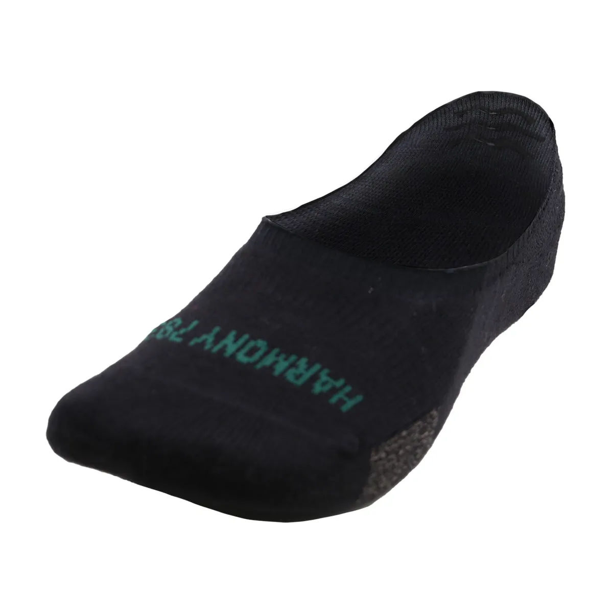 Slip-On No-Show Grounding Socks •  Black Organic Cotton