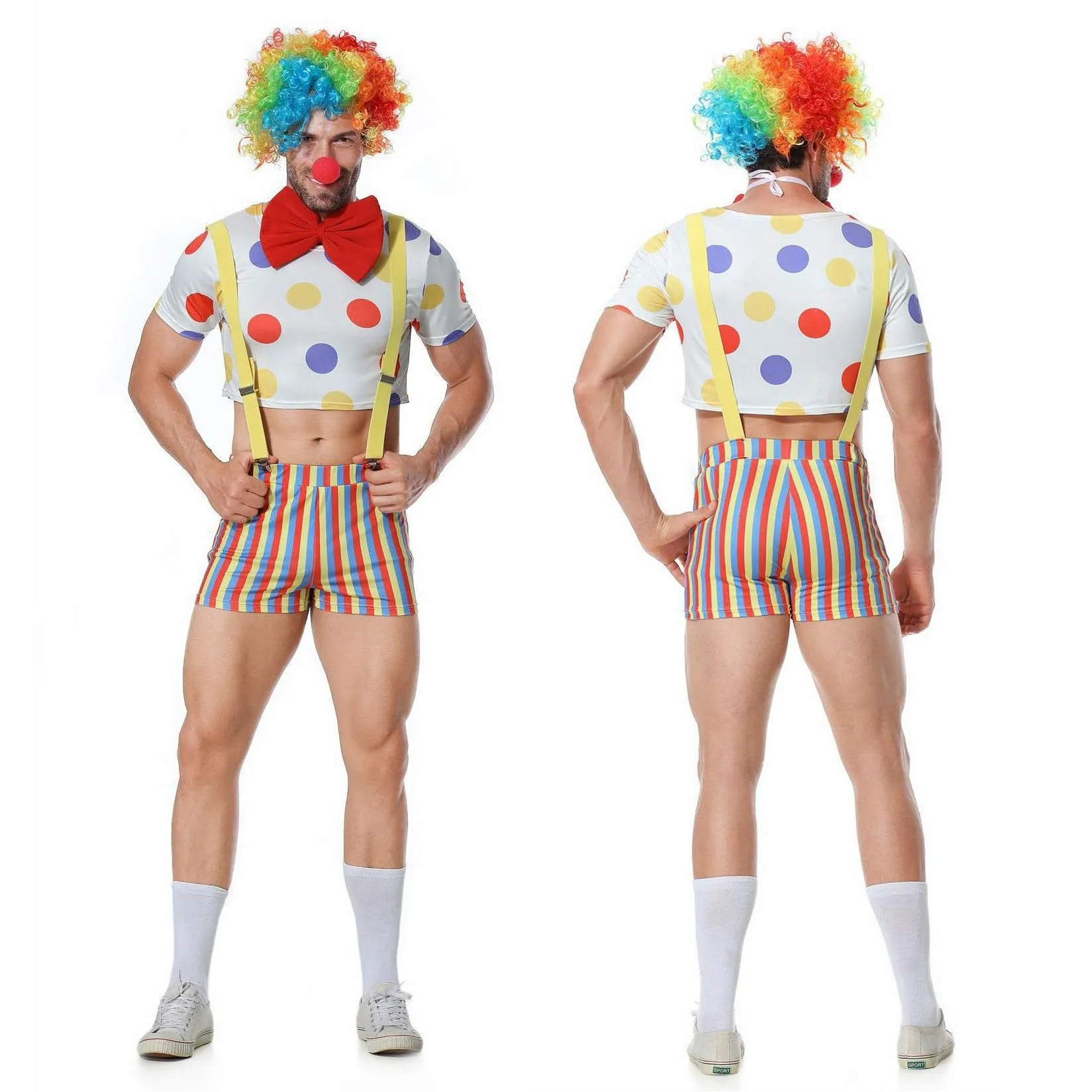 Stag Do Party Fancy Dress Costume Clown For Men