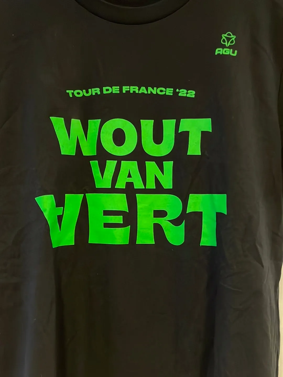 Team Jumbo Visma AGU T-Shirt Black Wout van Aert TDF 2022